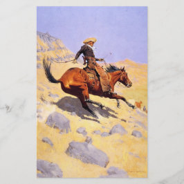 Papelería El Cowboy (por Frederic Remington)