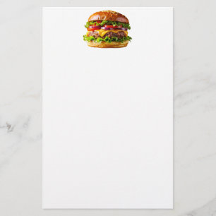 Papelería El delicioso y apetitoso thic de hamburguesa apila