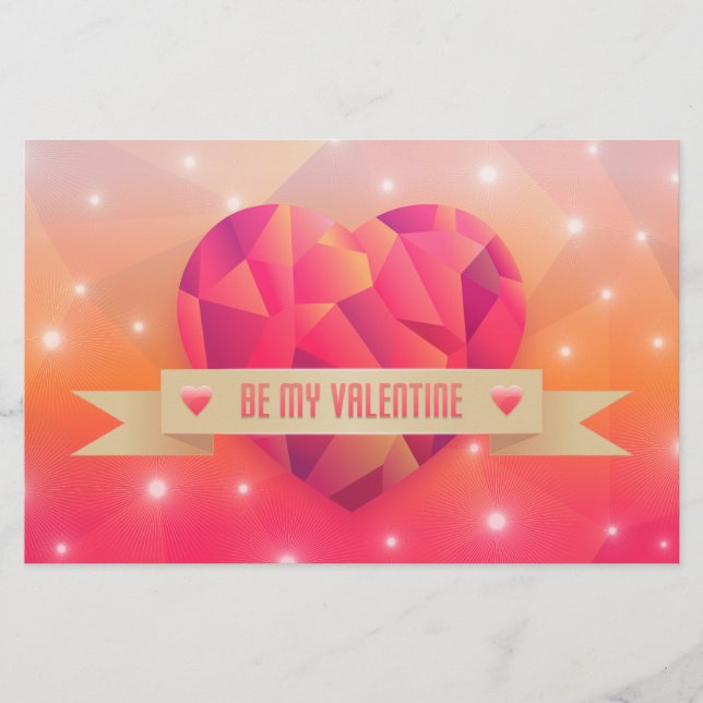 Papelería El día de San Valentín Amor romántico moderno (Anverso)