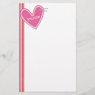 Papelería El día de San Valentín Heart Stationery