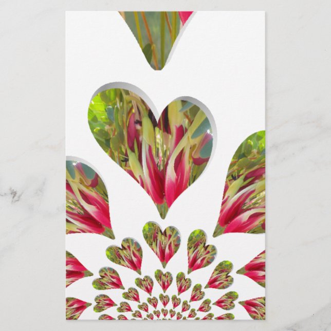 Papelería El Día Humanitario del Corazón Encantador Que El M (Anverso)