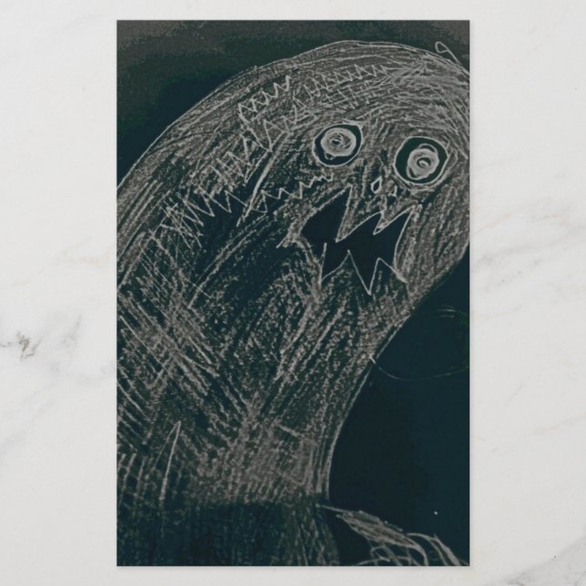 Papelería el dibujo del gusano del yaie y su alma crecen (Anverso)