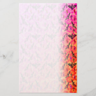 Papelería El estampado leopardo golpea el naranja rosado de