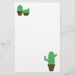 Papelería El kawaii lindo de los cactus planta inmóvil