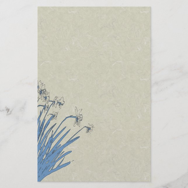 Papelería El narciso florece los efectos de escritorio (Anverso)