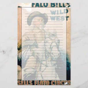 Papelería El "oeste salvaje de Buffalo Bill", circo de Floto