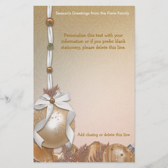 Papelería El oro adaptable adorna los efectos de escritorio (Anverso)