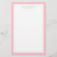 El Oro Rosa Elegante Y Femenino Personalizado