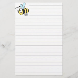 Papelería El pequeño dibujo animado lindo manosea la abeja