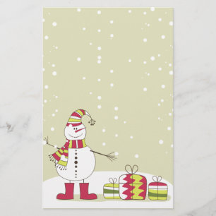 Papelería El Personalizado dulce Snowman y presenta la estac