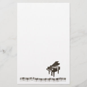 Papelería El piano observa los efectos de escritorio