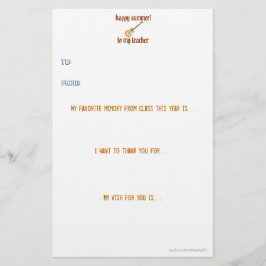 Papelería El profesor le agradece observar