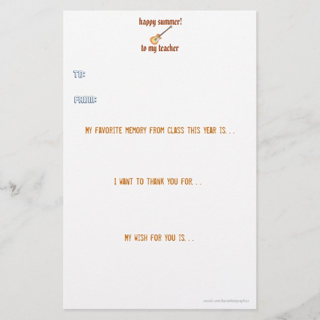 Papelería El profesor le agradece observar (Anverso)