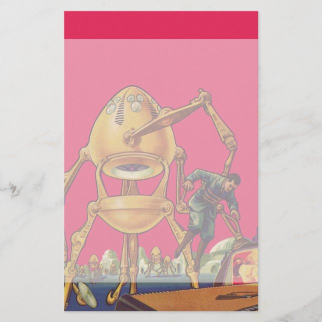 Papelería El robot extranjero de la ciencia ficción del (Anverso)