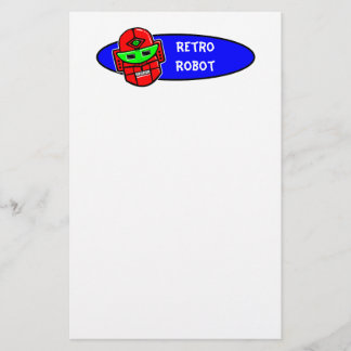 Papelería El robot retro dice