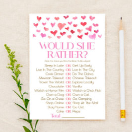 Papelería ¿El Rojo Rosa Le Gustaría? Juego de ducha de novia