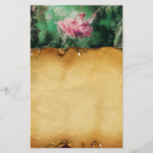 Papelería EL SWER, el pergamino marrón, la fucsia rosa verde