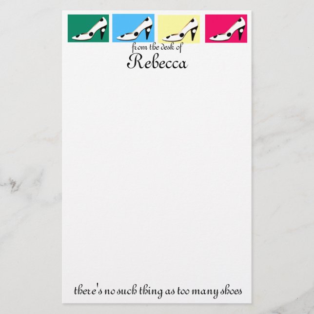 Papelería El tacón alto lindo calza los efectos de (Anverso)