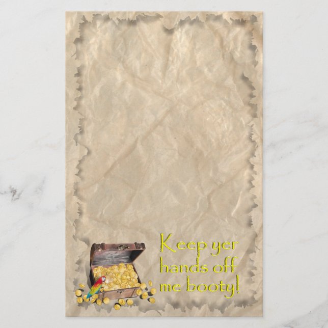 Papelería El tesoro del pirata (Anverso)