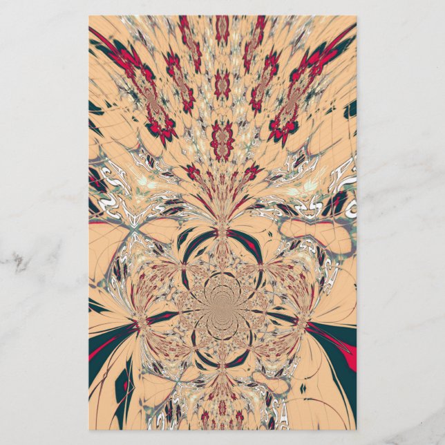 Papelería El vibrante Kaleidoscope africano: Un delicioso vi (Anverso)