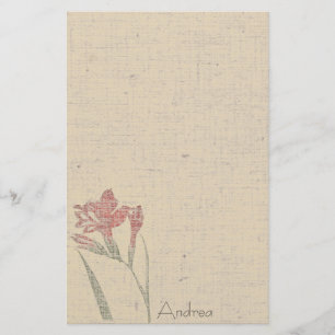 Papelería El vintage florece los efectos de escritorio de