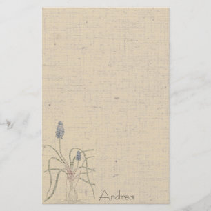 Papelería El vintage florece los efectos de escritorio de