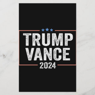 Papelería Elección presidencial de Trump Vice President Vanc