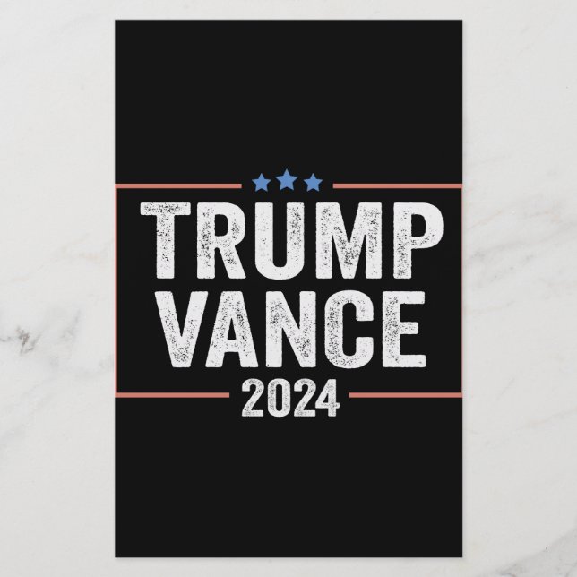 Papelería Elección presidencial de Trump Vice President Vanc (Anverso)