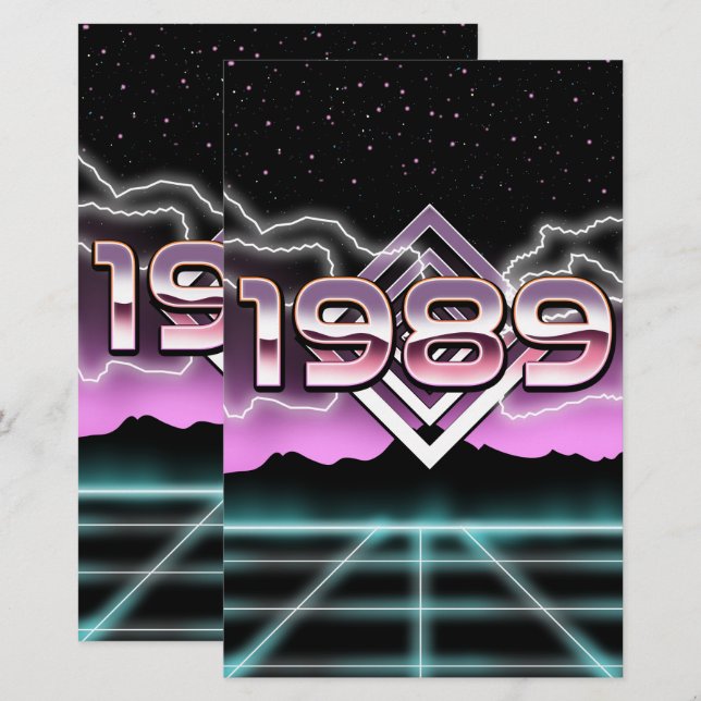 Papelería Electrónico 1989 (Anverso / Reverso)