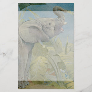 Papelería Elefante africano en la selva, EJ Detmold del