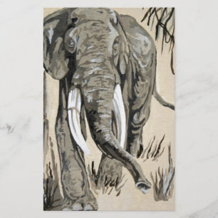 Papelería Elefante recorriendo el arte de la sabana madura