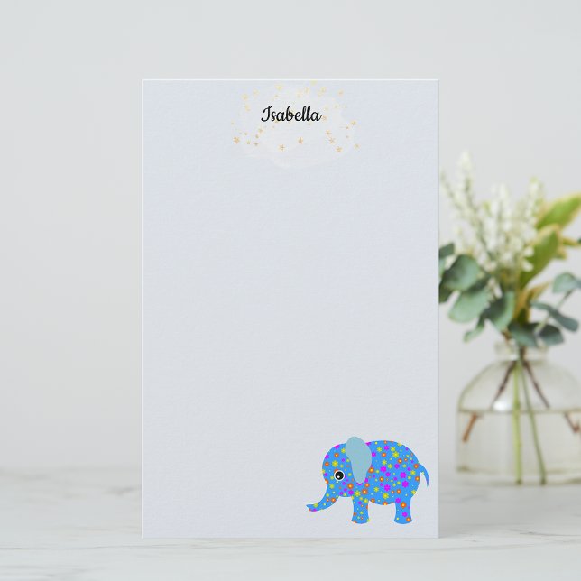 Papelería Elefantes azules (Subido por el creador)