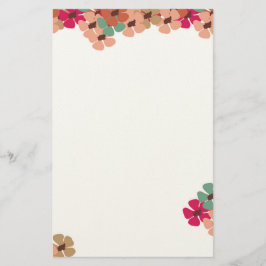 Papelería Elegant Colored Floral Greeting Card