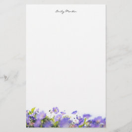 Papelería Elegant, minimal floral Personalized
