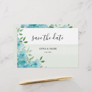 Papelería Elegante Blue Wildflowers Watercolor Art