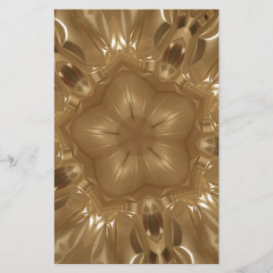 Papelería Elegante diseño estelar de estrella dorada marrón