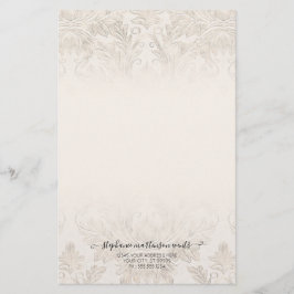 Papelería Elegante Empresa profesional francesa Damask Marfi