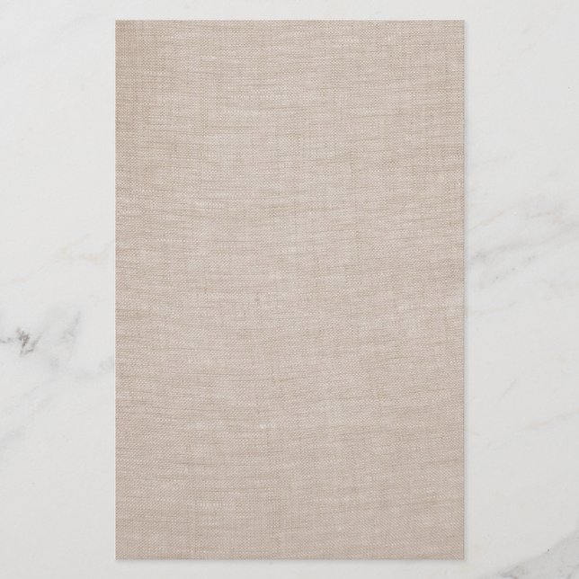 Papelería Elegante Estacionamiento Mínimo De Lino Raw (Anverso)