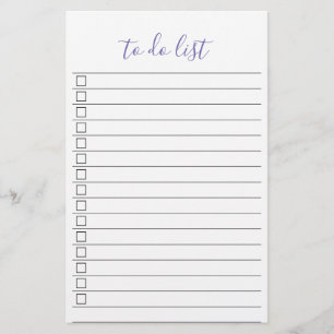 Papelería Elegante Estiloso Chic Lista de Tareas Escritura a