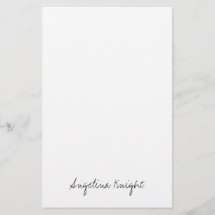 Papelería Elegante Estiloso Moderno Único Script de Letra a