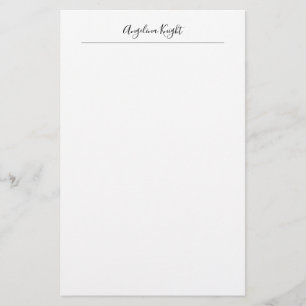 Papelería Elegante Estiloso Tendencia Único Script de escrit