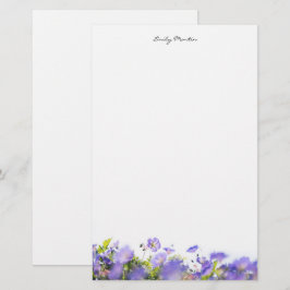 Papelería Elegante, floral minimalista Personalizada