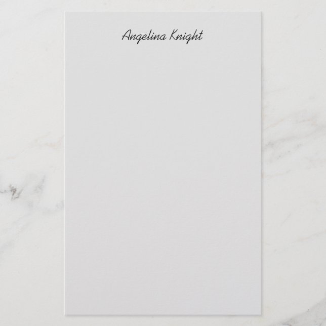 Papelería Elegante guión de escritura a mano único de moda (Anverso)