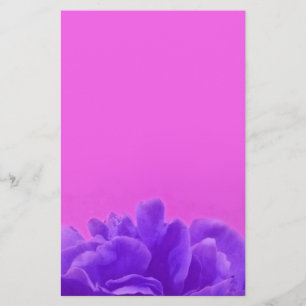 Papelería Elegante morado frambuesa floral