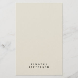 Papelería Elegante nombre propio Minimalista moderno