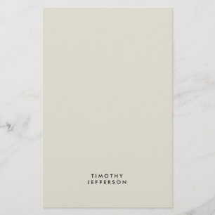 Papelería Elegante nombre propio Minimalista moderno