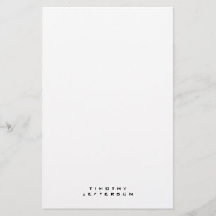 Papelería Elegante nombre propio Minimalista moderno