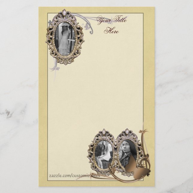 Papelería Elegante Stationery (Anverso)