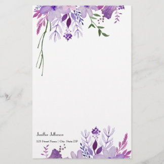 Papelería Elegante Stationery florido