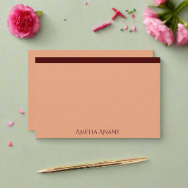 Papelería Elegante tipografía rosa y roja oscura de Rubor